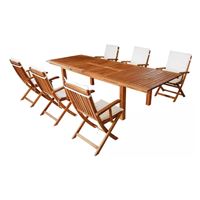שולחן עץ נפתח כולל 6 כיסאות דגם פלאס מבית H.KLIEN