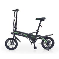 אופניים חשמליים ‏מתקפלים שחור GreenBike Yoko 16