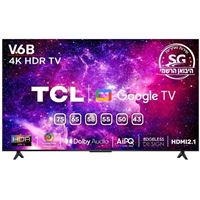 טלוויזיה "50 4K Google TV UHD דגם TCL 50V6B