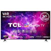 טלוויזיה "55 UHD 4K Google TV דגם 55V6B TCL