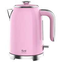 קומקום חשמלי נשלף 1.7 ליטר דגם SOL SL-7001 ורוד