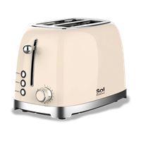 מצנם 2 פרוסות דגם SL-7202 סול SOL קרם