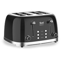 מצנם 4 פרוסות דגם SL-7406 סול SOL שחור