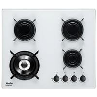 כיריים זכוכית 60 ס"מ 4 להבות SAUTER SHG8020W לבן