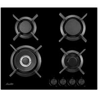 כיריים גז 4 להבות SAUTER SHG365B זכוכית שחורה