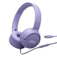 אוזניות קשת חוטיות דגם JBL TUNE T520 USB-C סגול