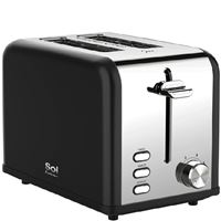 מצנם יוקרתי 2 פרוסות דגם SOL SL-7506 סול שחור