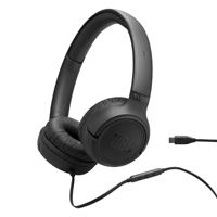אוזניות קשת חוטיות JBL TUNE 530 TYPE C שחור