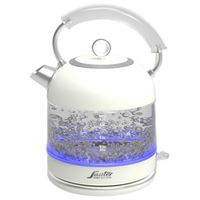 קומקום זכוכית חשמלי עיצוב רטרו SAUTER WK994CR קרם