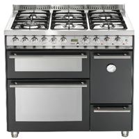 תנור משולב כיריים גז 3 תאים LOFRA שחור מט