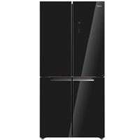 מקרר 4 דלתות 474 ל' MIDEA HQ-611RWEN זכוכית שחורה