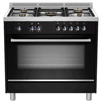 תנור משולב כיריים גז 90 ס"מ SAUTER SOC9070B שחור