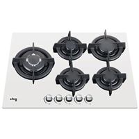 כיריים גז 5 להבות 70 ס‘‘מ KING KGH8601GW לבן