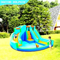 מתנפח בריכה ענק + 2 מגלשות Doctor Dolphin DD-73002