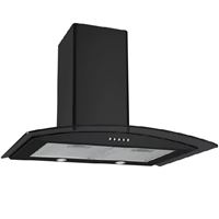 קולט אדים 60 ס"מ LY VENT LV-G-585 זכוכית ושחור