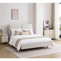 מיטה זוגית 140×190 דגם פליי בגוון שמנת HOME DECOR
