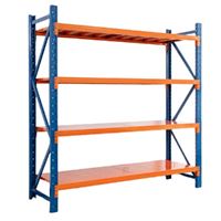 סט 4 מדפים כתום/כחול בעומס 200 ק"ג למדף