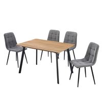 פינת אוכל נפתחת + 4 כיסאות רומי - שירה HOME DECOR