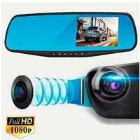 מצלמת רכב FULL HD משולבת במראת רכב פנורמית עם צג