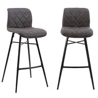 זוג כיסאות בר עם רגלי מתכת דגם רענן HOME DECOR