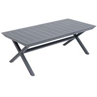 שולחן רוטרדאם אלומיניום פסים אפור מתארך ל 2.97 מטר