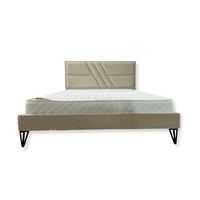 מיטה מעוצבת עשויה עץ 6087 + מזרון קפיצים אולימפיה