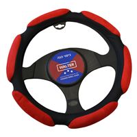 כיסוי הגה קנדי שחור אדום