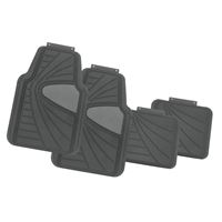 סט שטיחים אוניברסלי ברצלונה שחור