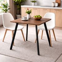 שולחן אוכל מרובע 80×80 ס"מ יונתן אגוז Tudo Design