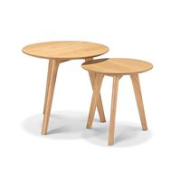 סט 2 שולחנות צד עגול JOLIE מעוצבות מבית URBAN