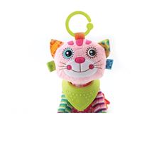 קאיה החתולה-בובה לפעוטות נתלית ומלאת צבעים ומרקמים