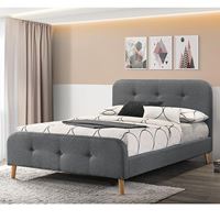 מיטת זוגית מעוצבת בריפוד בד HOME DECOR דגם נורית