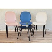 סט 4 כיסאות מרופדים דמוי עור לפינת אוכל דגם מרסיי