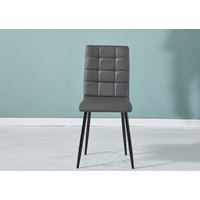 סט 4 כיסאות מרופדים דמוי עור לפינת אוכל דגם רויאל