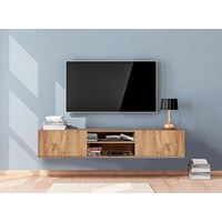 מזנון טלויזיה צף ברוחב 160 ס"מ עם 2 קלאפות