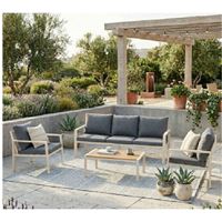 מערכת ישיבה מאלומיניום בז' Australia Garden Casso