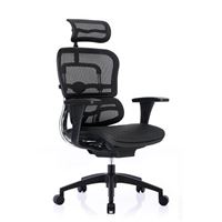 כיסא עבודה ארגונומי שחור ERGOHUMAN - Comfort UK