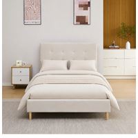 מיטה זוגית 190×140 לידור 140 אפור HOME DECOR