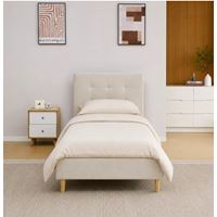 מיטת יחיד 90×190 דגם לידור 90 קרם HOME DECOR