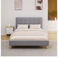 מיטה וחצי 120×190 דגם לידור 120 אפור HOME DECOR