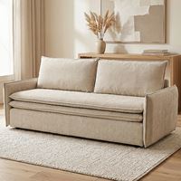 ספה מעוצבת נפתחת למיטה זוגית דרים בז' HOME DECOR