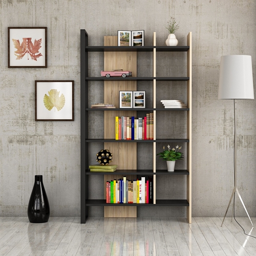 כוננית ספריית מדפים רוחב 94 ס"מ דגם מטרו