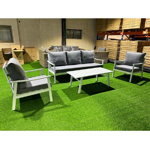 מערכת ישיבה תלת מאלומיניום בצבע שחור דגם יולי