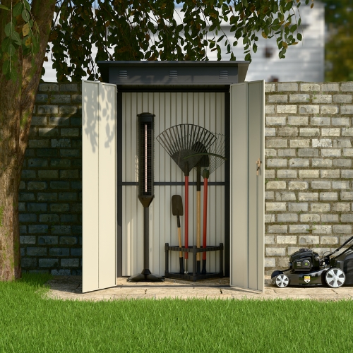 מחסן מתכת דגם SASS4 מידה Garden Top 1.20X1.20