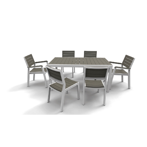 פינת אוכל טורינו שולחן + 4 כיסאות עם מסעדי ידיים