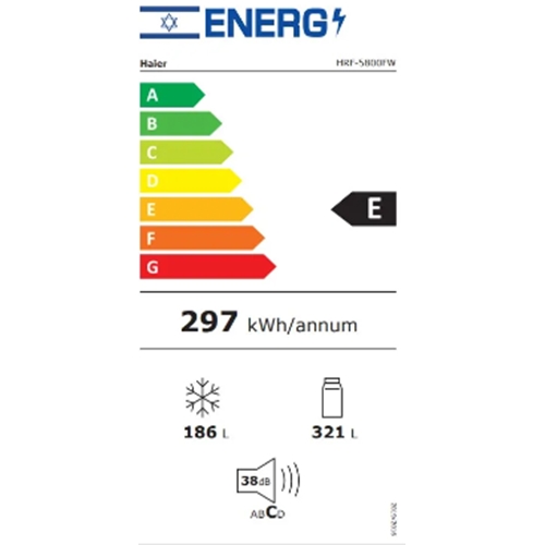 מקרר 4 דלתות בנפח 507 ליטר דגם Haier HRF-5800FB