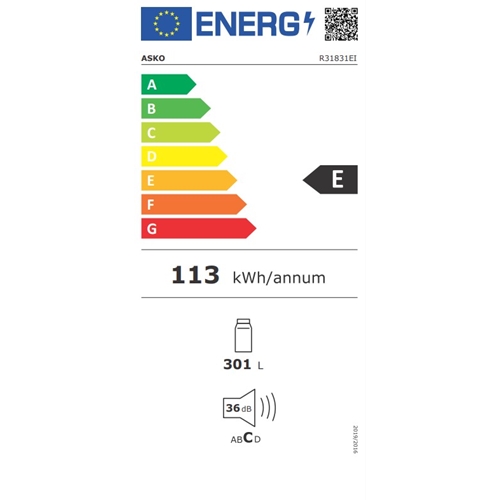 מקרר אינטגרלי 301 ליטר דגם Gorenje R31831EI גורניה