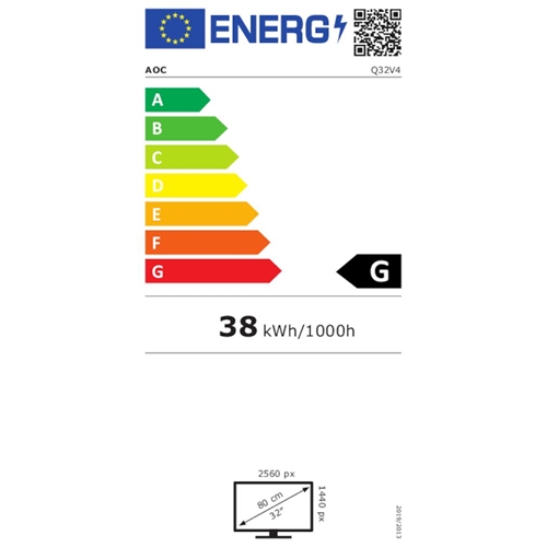 מסך מחשב "31.5 ברזולוציית QHD דגם AOC Q32V4