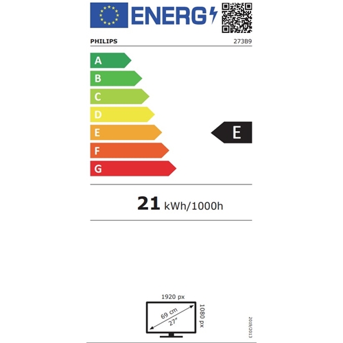 מסך מחשב "27 FHD דגם 273B9/01 פיליפס Philps