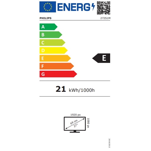 מסך מחשב "27 FHD דגם 272S1M/00 פיליפס Philips